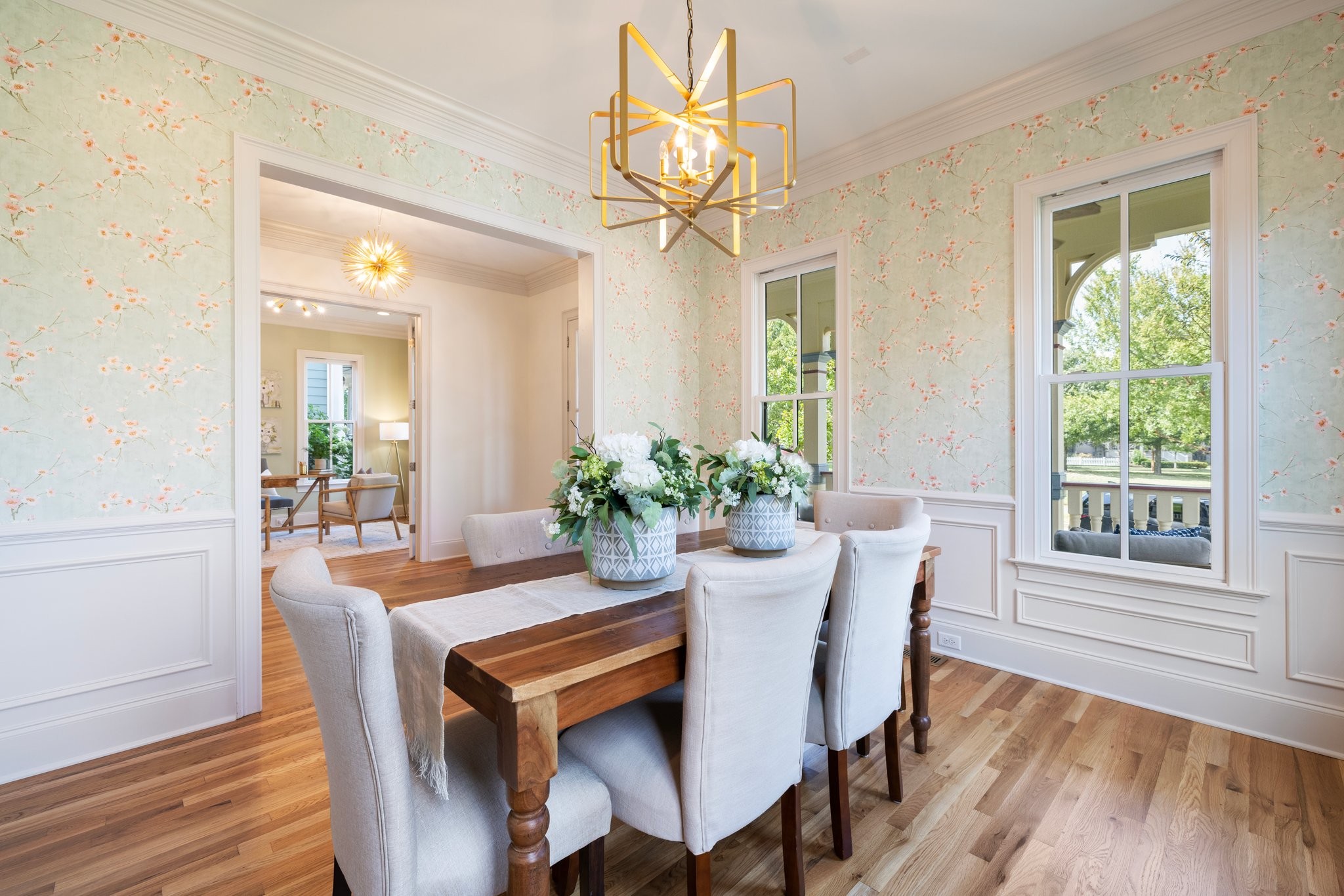 2019 Tabitha Drive Franklin, TN 37064 - Photo 10 of 69 a dining room with furniture potted plants and wooden floor