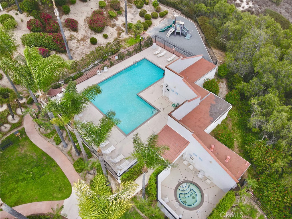 1567 Apache Drive, Unit A Chula Vista, CA 91910 - Photo 50 of 51 an aerial view of a house with garden space and a lake view