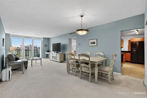a view of a livingroom with furniture and a view of living room