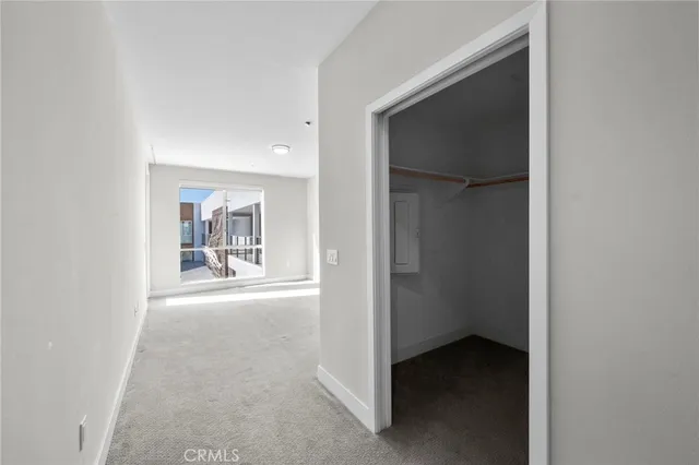 an empty room with window