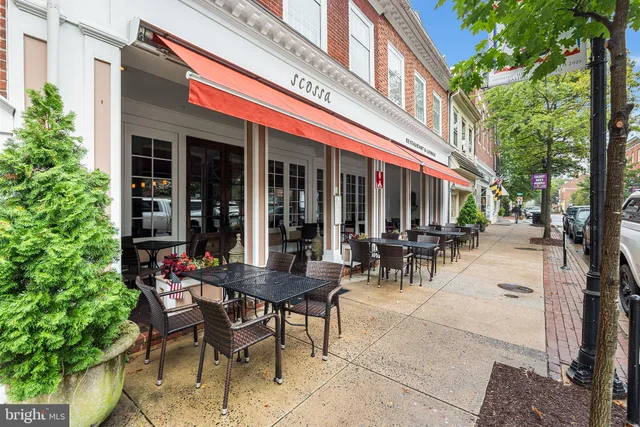 a view of a table and chairs in patio