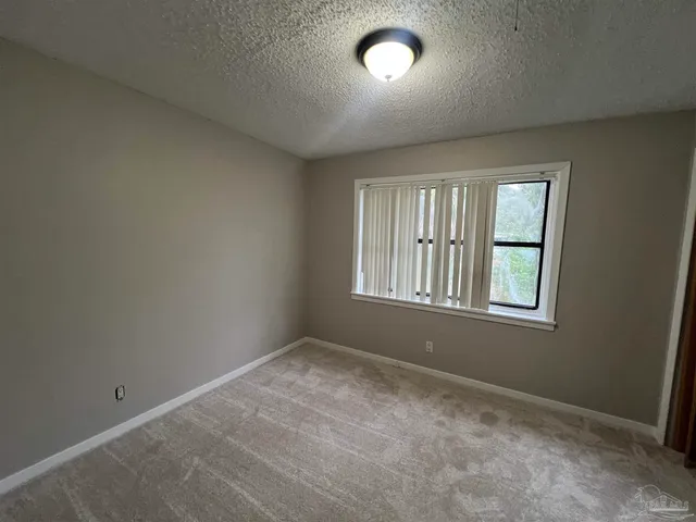 a view of backyard with green space