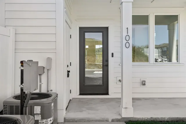 a view of a entryway of a house