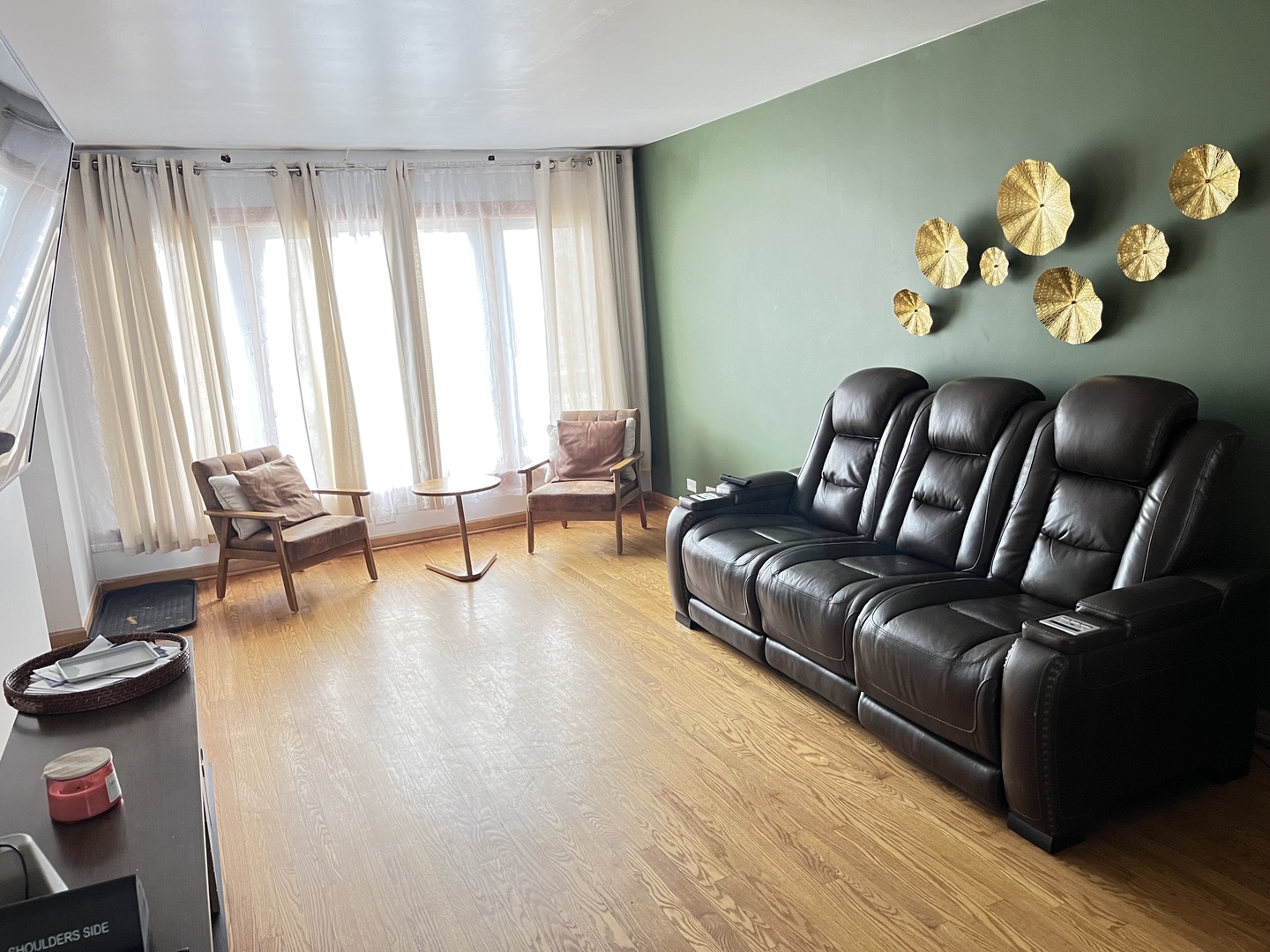 4505 West 55th Street Chicago, IL 60632 - Photo 4 of 15 a living room with furniture flowerpot and wooden floor