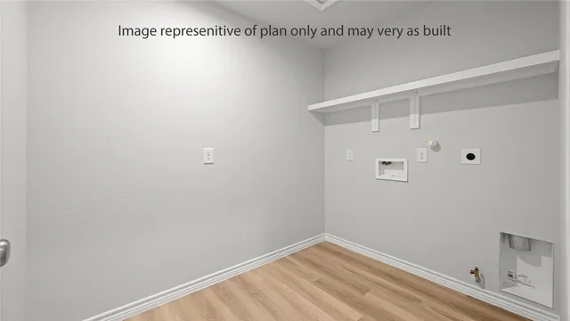 a view of small space with racks on the wall