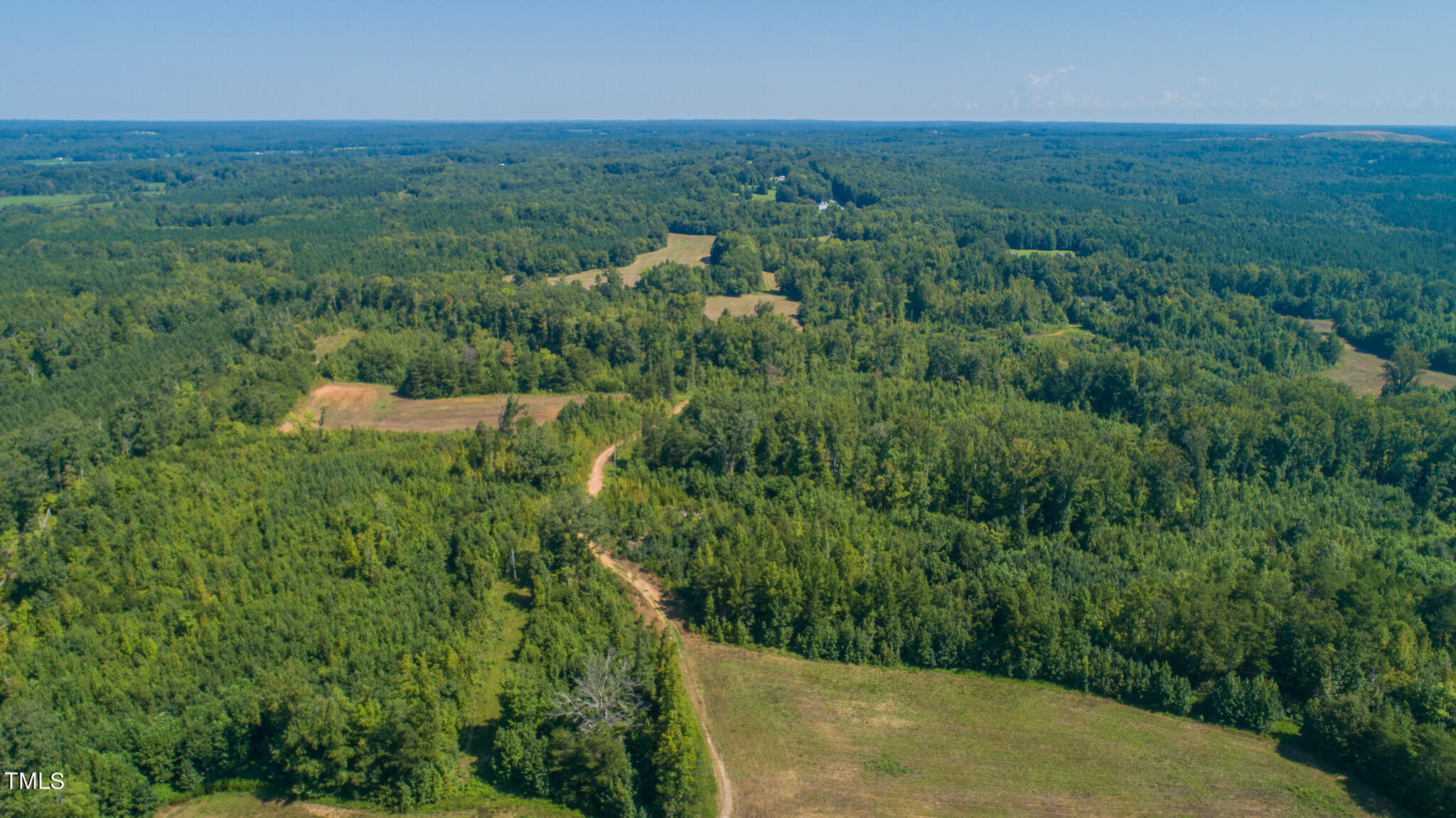 121-acres Medford Oakley Road Rougemont, NC 27572 - Photo 7 of 14 an aerial view of residential houses with outdoor space and trees