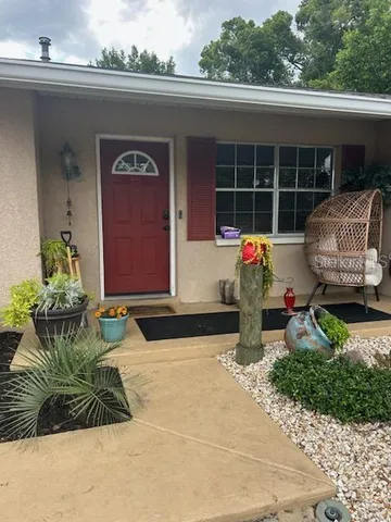 a front view of a house