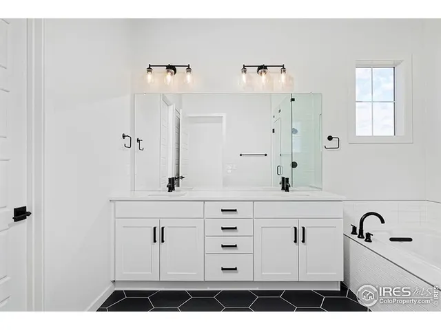 a view of cabinets with wooden floor