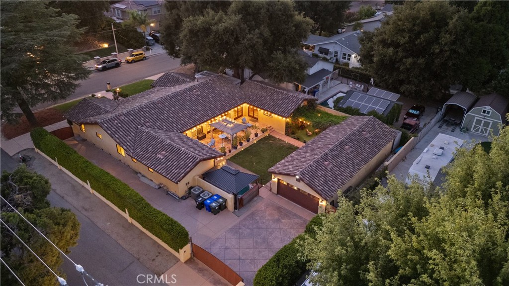 24604 Apple Street Newhall, CA 91321 - Photo 3 of 47 an aerial view of a house with a garden