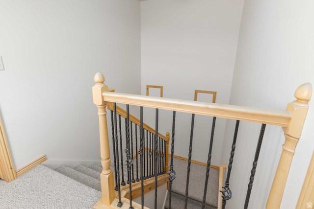 5168 Fairview Loop, Unit C604 Eden, UT 84310 - Photo 21 of 53 Staircase featuring carpet