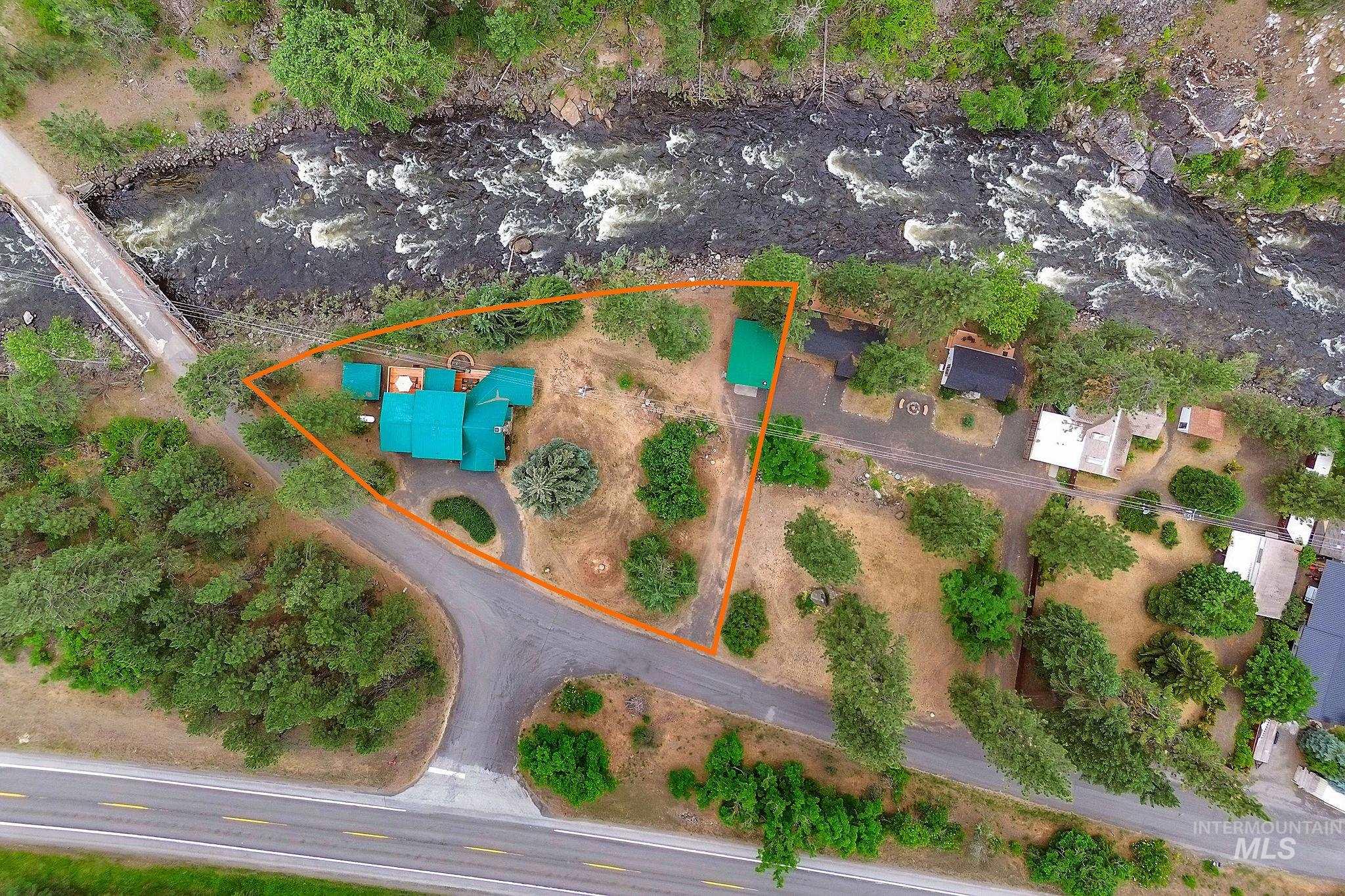 5713 Pines Road New Meadows, ID 83654 - Photo 37 of 45 Aerial view of property's location featuring property parcel outlined