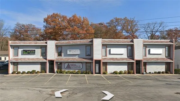 a view of a brick building