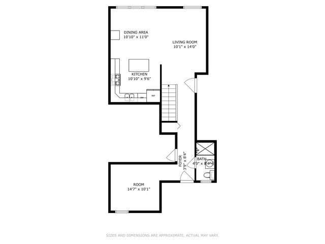 a picture of a wall with a bench in it