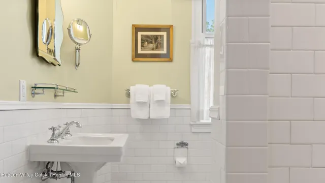 a view of swimming pool with seating space