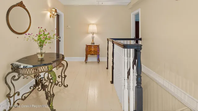 a view of a lush green field