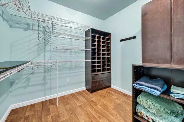 a view of lake with green space