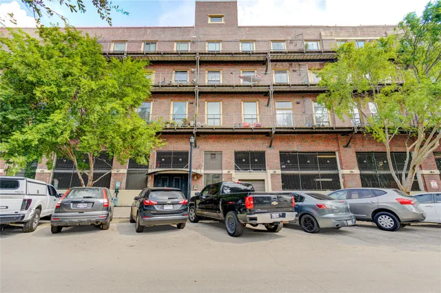 a car parked in front of a building