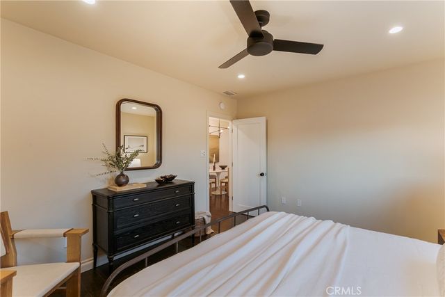 a porch with seating space