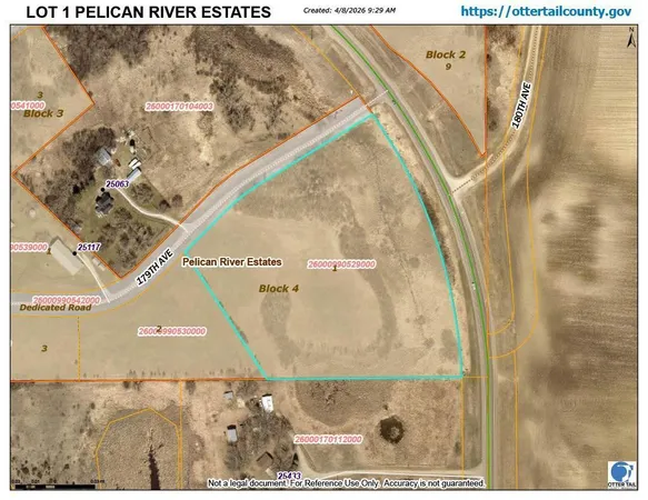 $45,500 | Lot 1-blk 179th Avenue, Fergus Falls, MN 56537