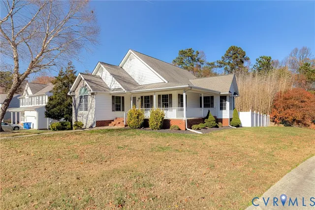 a view of a house with a patio