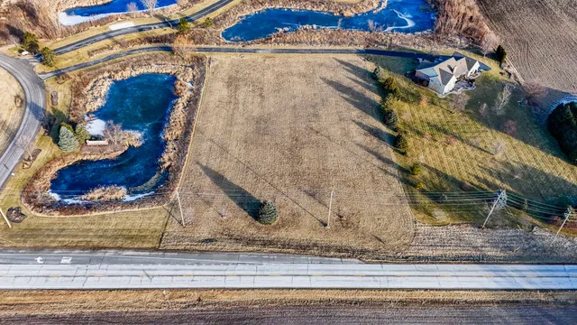 a bird view of a house