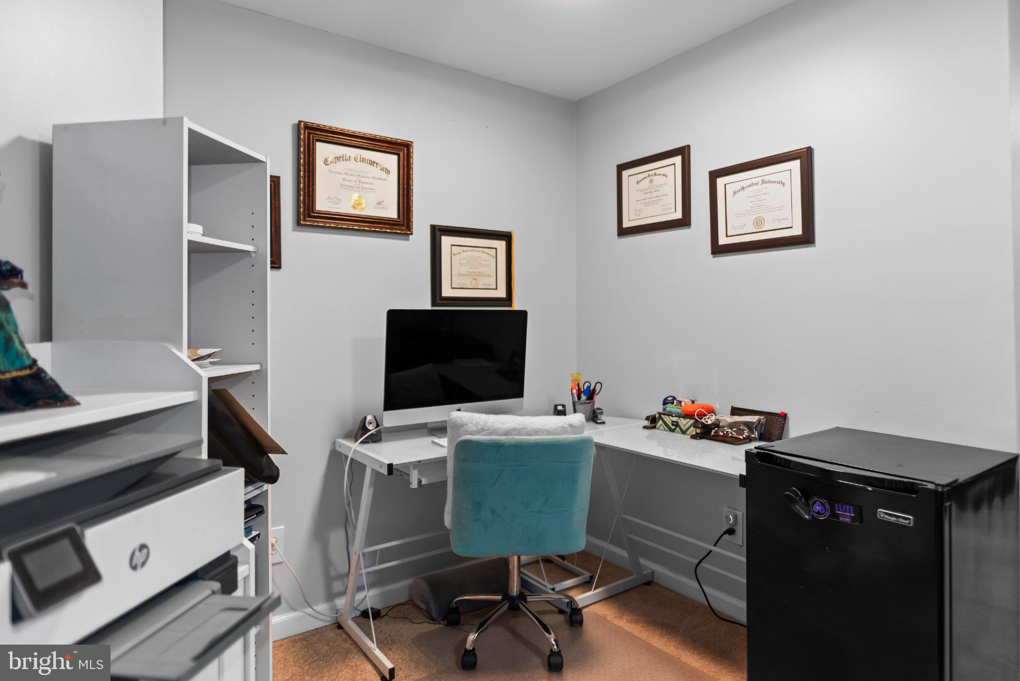 8508 Rheims Court Upper Marlboro, MD 20772 - Photo 23 of 28 Cozy home office with modern flair.