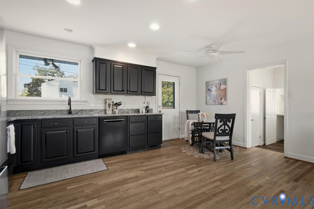 2720 Omega Road Henrico, VA 23228 - Photo 16 of 45 Kitchen with light stone counters, and recessed li