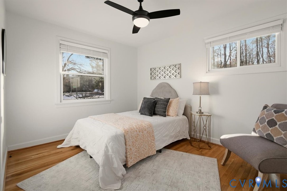 2720 Omega Road Henrico, VA 23228 - Photo 31 of 45 hardwood floors and ceilling fan