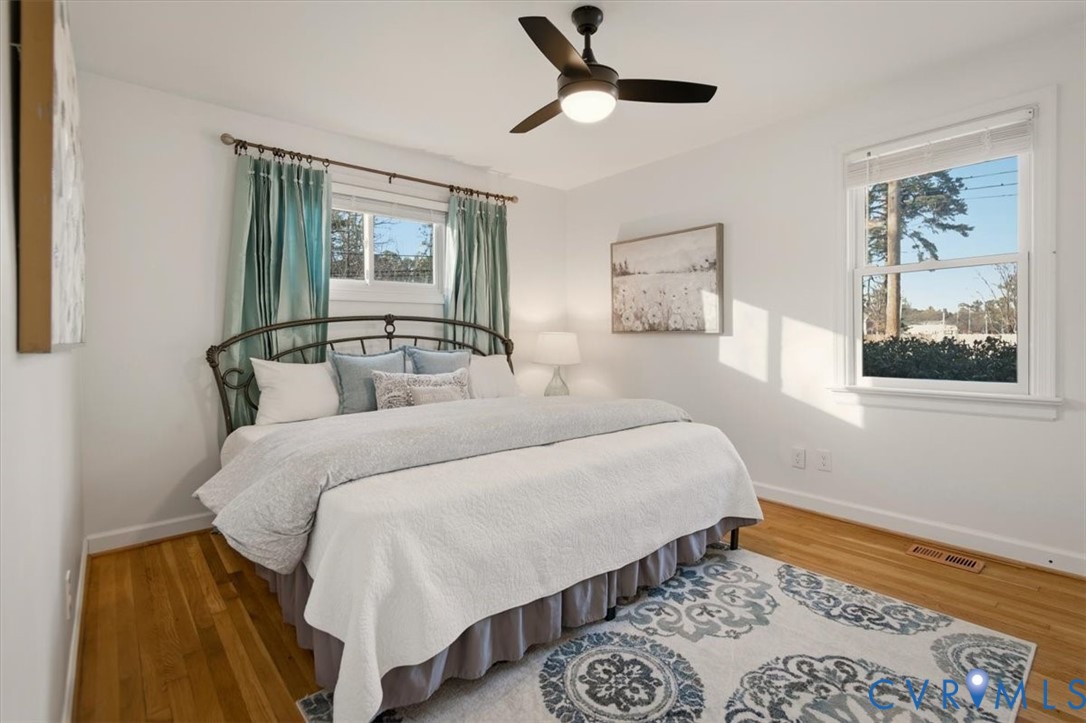 2720 Omega Road Henrico, VA 23228 - Photo 34 of 45 Bedroom with wood finished floors and a ceiling fa