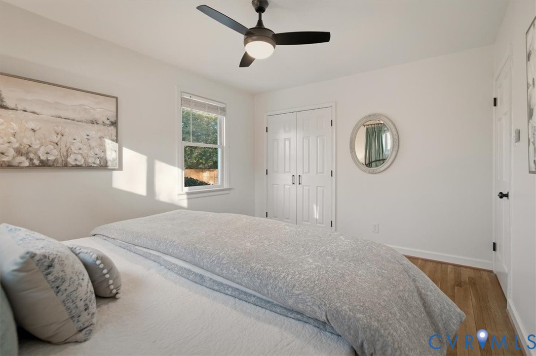 2720 Omega Road Henrico, VA 23228 - Photo 36 of 45 Bedroom featuring wood finished floors, a ceiling