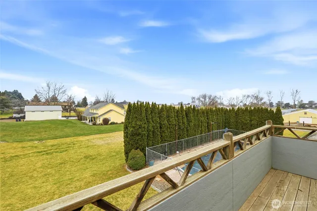 a view of a house with a swimming pool