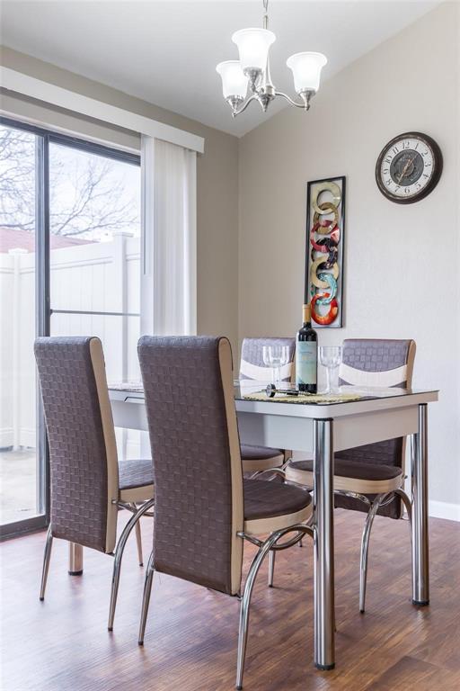 2240 Tarpley Road, Unit 342 Carrollton, TX 75006 - Photo 4 of 17 Dinning Room with sliding glass door to patio