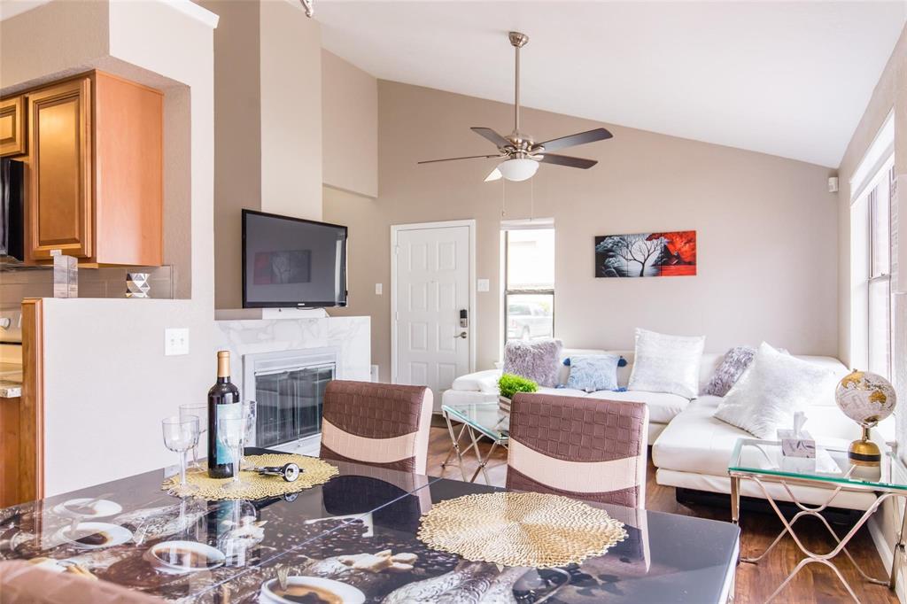 2240 Tarpley Road, Unit 342 Carrollton, TX 75006 - Photo 17 of 17 Open Floor Plan with vaulted ceiling