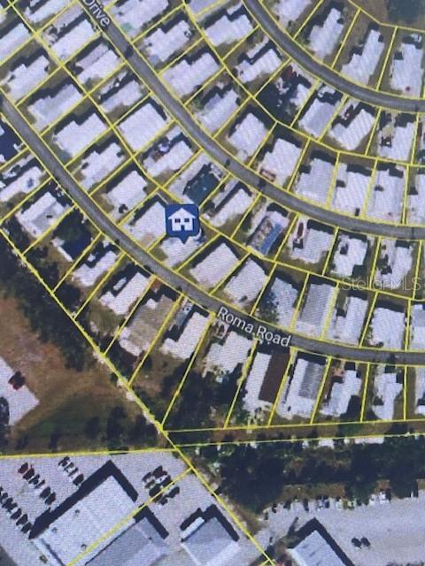 an aerial view of a building