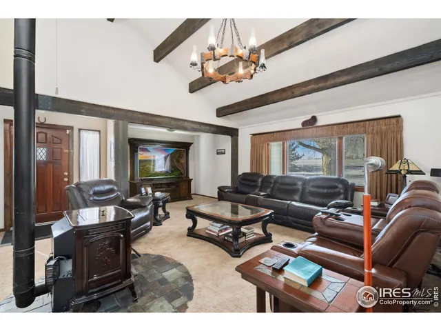 a room with furniture and window