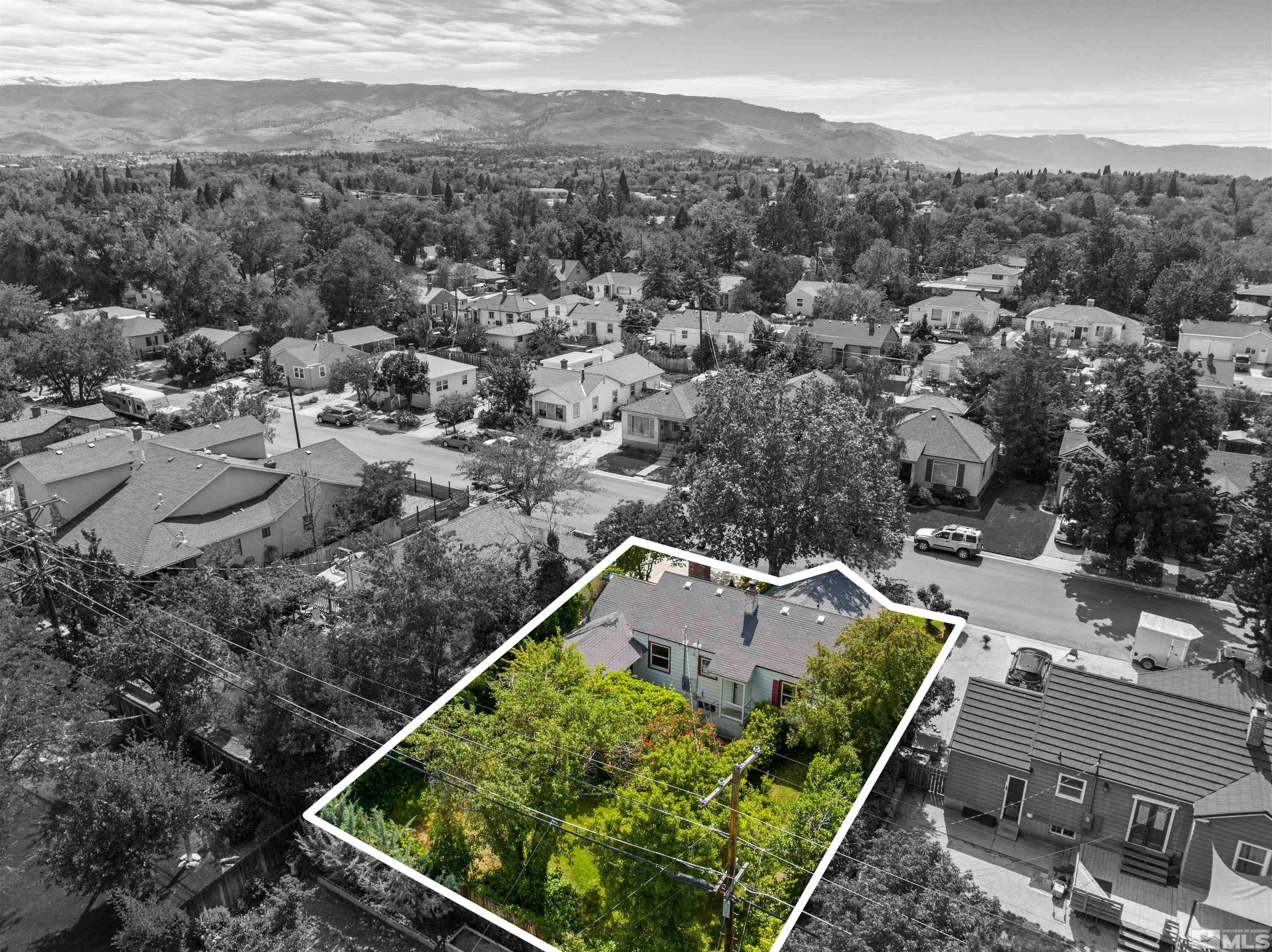 1624 Watt Street Reno, NV 89509 - Photo 38 of 40 an aerial view of a forest with houses
