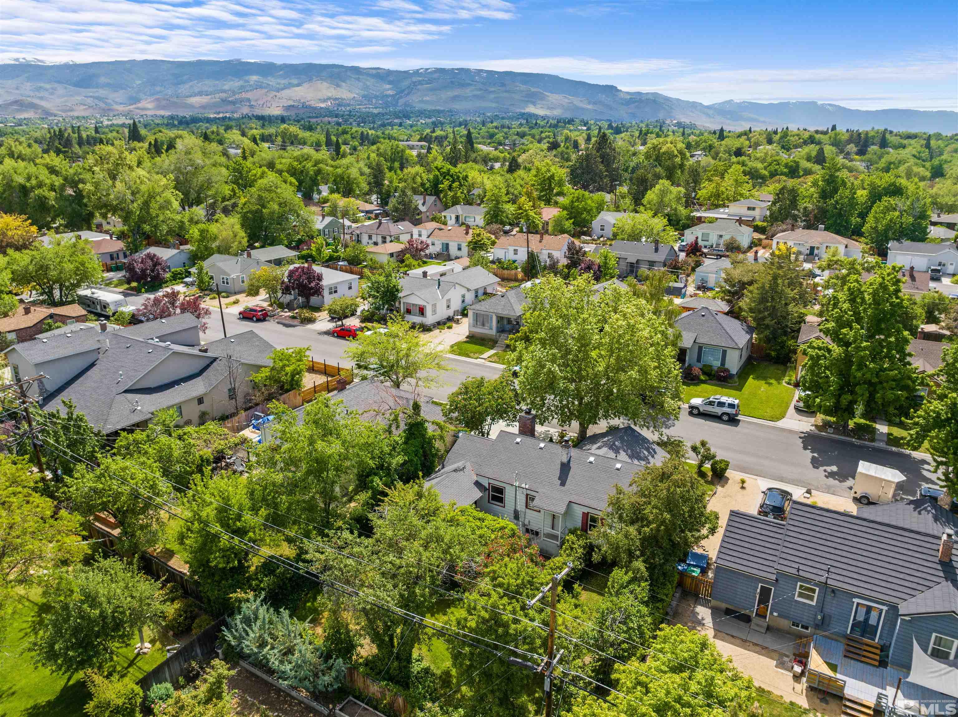 1624 Watt Street Reno, NV 89509 - Photo 40 of 40 an aerial view of residential houses with outdoor space and trees all around