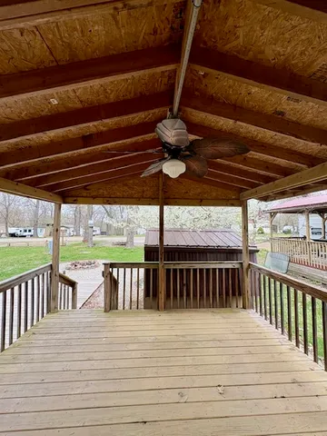 a view of a roof deck
