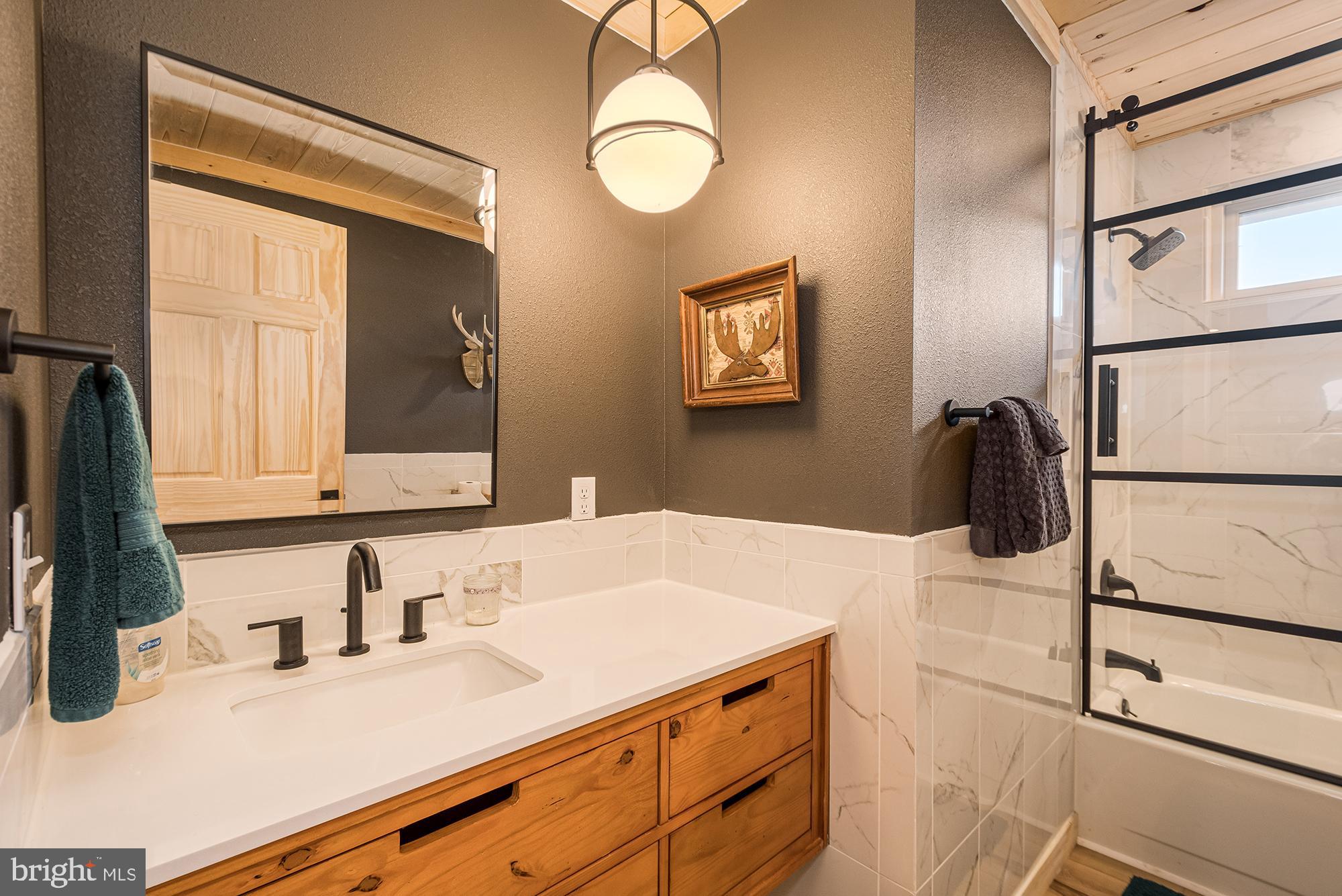 1015 Pysell Road McHenry, MD 21541 - Photo 19 of 56 a bathroom with a sink and a mirror