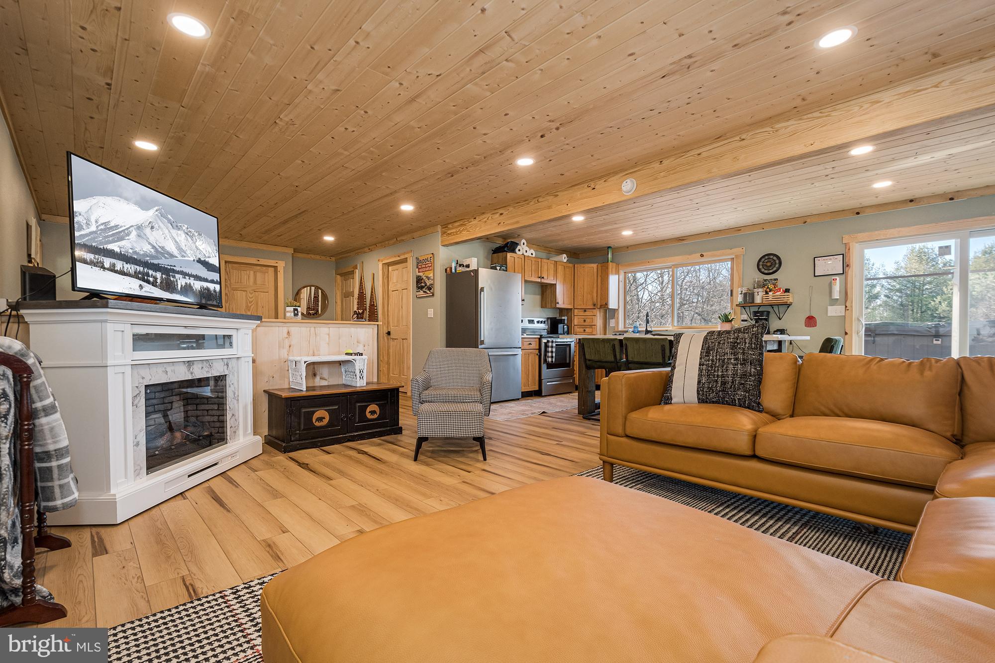 1015 Pysell Road McHenry, MD 21541 - Photo 5 of 56 a living room with furniture a fireplace and a flat screen tv