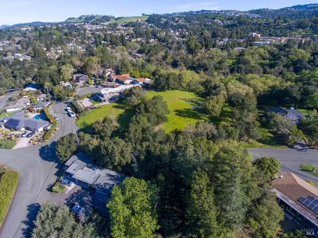 an aerial view of multiple house