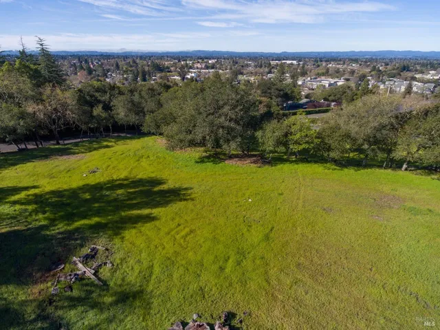 a view of a lake with a city