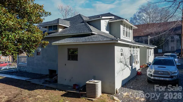 a aerial view of a house