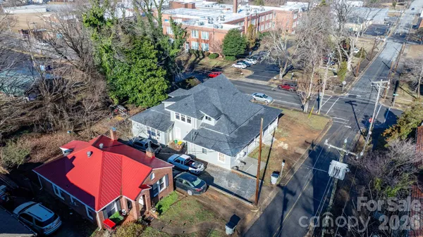 a aerial view of multiple house