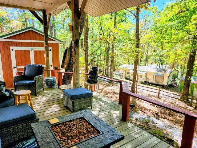 a outdoor space with furniture