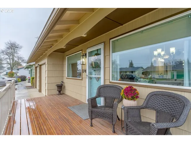 a outdoor space with furniture