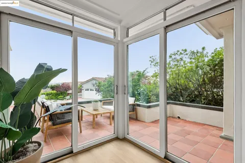 a view of an outdoor seating area