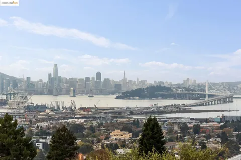 a view of lake and mountain