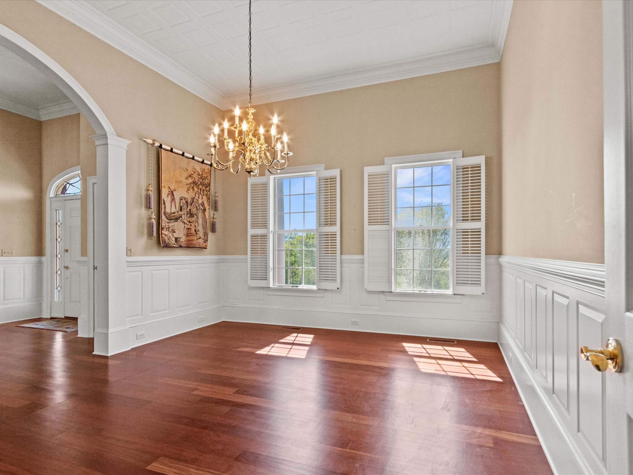 954 Molino Road Taft, TN 38488 - Photo 7 of 64 a view of an empty room with wooden floor and a window