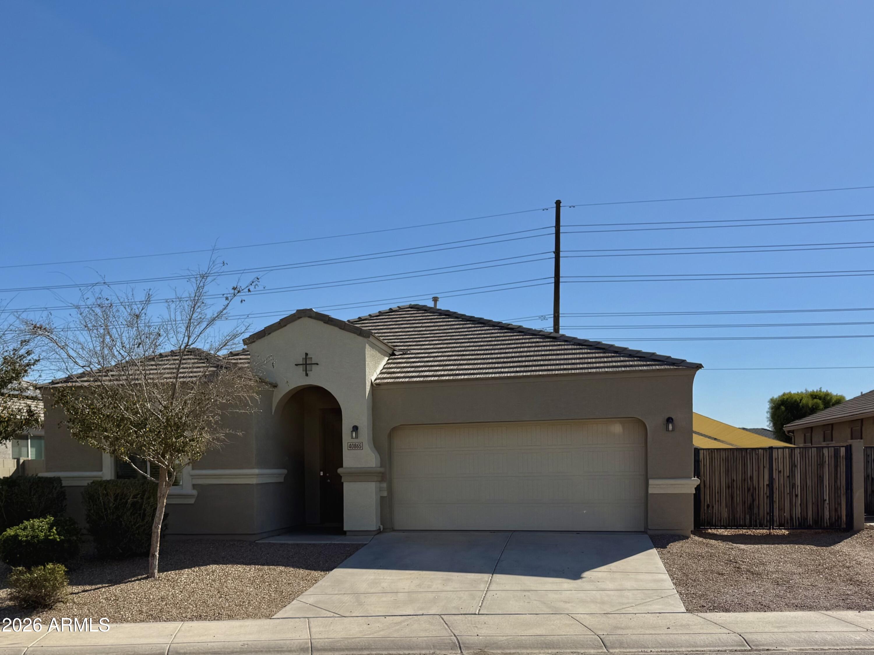 Front of Home with Double Gate